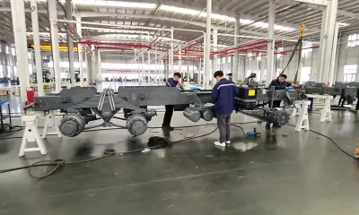 Final assembly before trailer shipping